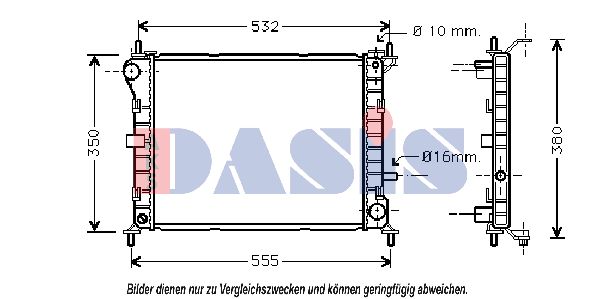 AKS DASIS Radiators, Motora dzesēšanas sistēma 091450N